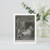 アウグストスとクレオパトラのインタビューが刻まれた ポストカード (スタンド正面)