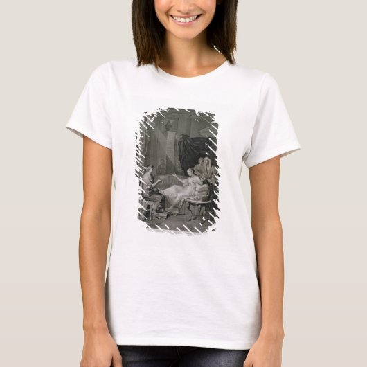 アウグストスとクレオパトラのインタビューが刻まれた Tシャツ (正面)