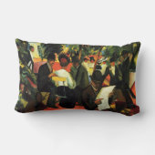 アウグスト・マッケ著庭のレストラン ランバークッション (裏面)