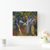 アウグスト・マッケ|の動物園I スクエア壁時計 (ホーム)