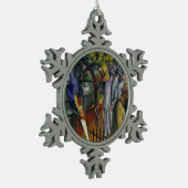 アウグスト・マッケ|の動物園I スノーフレークピューターオーナメント (左)