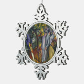 アウグスト・マッケ|の動物園I スノーフレークピューターオーナメント (右)