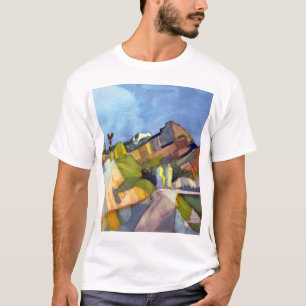 アウグスト・マッケ-岩が多い景色 Tシャツ