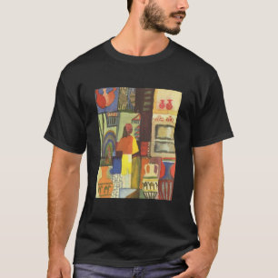 アウグスト・マッケ-水差しの1914年の水差しの売り手を持つディーラー Tシャツ