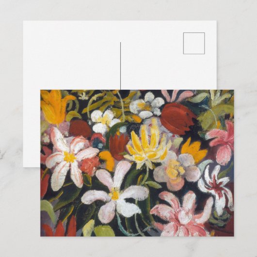 アウグスト・マッケ | 花の絨毯 ポストカード (正面/裏面)
