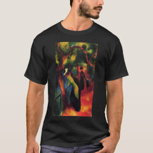 アウグスト・マッケ- Sonniger Weg - 1913年-明るい方法油 Tシャツ