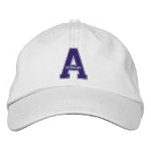 アウグスブルクのアメリカの高等学校の学校代表の帽子 刺繍入りキャップ (正面)