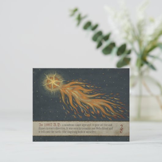 アウグスブルクの奇跡の書CC0904の彗星 ポストカード (スタンド正面)