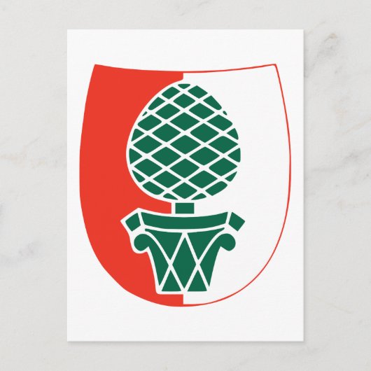 アウグスブルク公式コートオブアームズGermany Heralry ポストカード (正面)