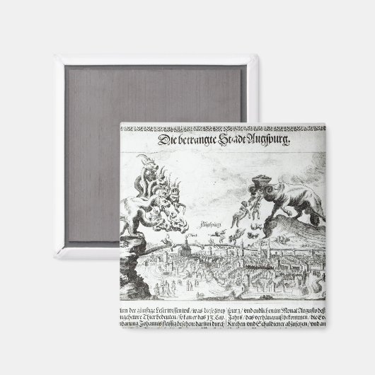 アウグスブルク市はカトリック教徒を受け入れざるを得なかった マグネット (正面/裏面)