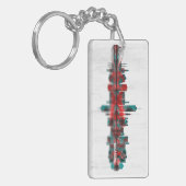 アウグスブルク・ドイツ・スカイライン キーホルダー (正面左)