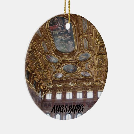 アウグスブルグドイツシーニックバケーションオーナメント セラミックオーナメント (右)