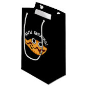 アウシュックカキおもしろいスタープンダークBG スモールペーパーバッグ (正面アングル)