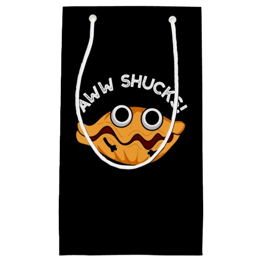 アウシュックカキおもしろいスタープンダークBG スモールペーパーバッグ (正面)