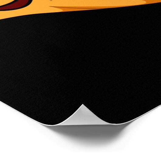 アウシュックカキおもしろいスタープンダークBG ポスター (角)