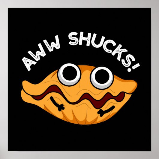 アウシュックカキおもしろいスタープンダークBG ポスター (正面)