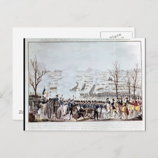 アウステルリッツの戦い、1805年12月2日 ポストカード (正面/裏面)