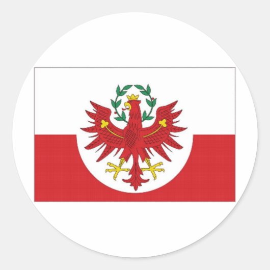 アウストリアチロル国旗 ラウンドシール (正面)