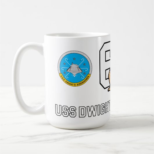 アウス・ドワイトD.アイゼンハワーMUG CVN-69 コーヒーマグカップ (左)