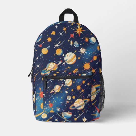 アウタースペースアドベンチャープリントカットソーバッグ プリントバックパック (正面)