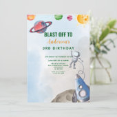 アウタースペースアドベンチャー誕生日招待状 招待状 (スタンド正面)