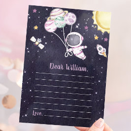 アウタースペースガールベビーシャワー銀河系ベビー 招待状