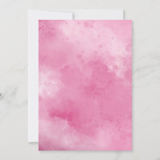 アウタースペースガール誕生日ムーンスター銀河系パーティー 招待状 (裏面)