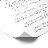 アウタースペースガール誕生日銀河系タイムカプセル ポスター (角)