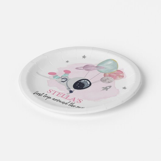 アウタースペースガール1stのまわりにトリップザサン誕生日 ペーパープレート (アングル)