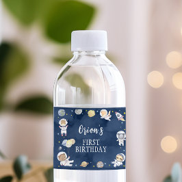 アウタースペースサファリ誕生日ウォーターボトルラベル ペットボトルラベル