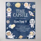 アウタースペースサファリ誕生日タイムカプセルサイン ポスター (正面)