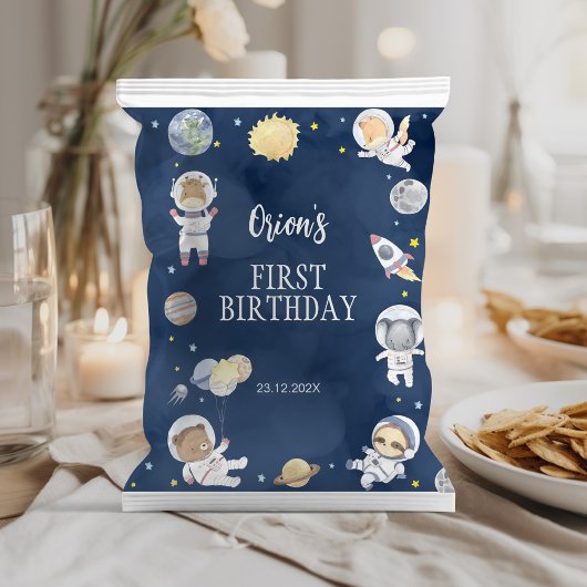 アウタースペースサファリ誕生日チップバッグラッパー チラシ