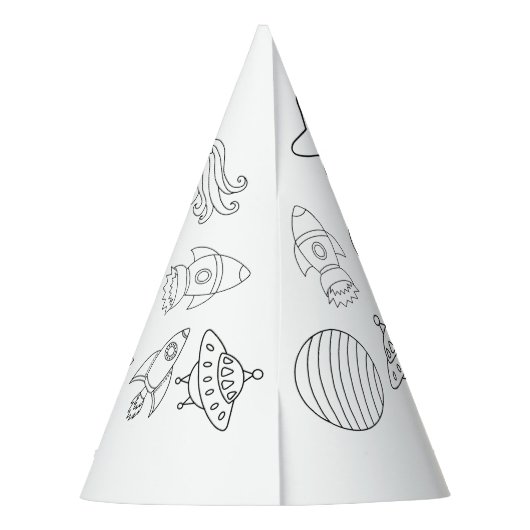 アウタースペースバースデーパーティーハット パーティーハット (裏面)