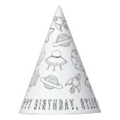 アウタースペースバースデーパーティーハット パーティーハット (正面)