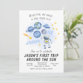 アウタースペースファースト誕生日招待状銀河系旅行 招待状 (スタンド正面)