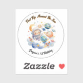 アウタースペースプラネタズブルーファースト誕生日 シール (シート)