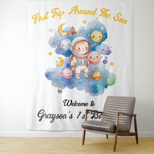 アウタースペースプラネタズブルーファースト誕生日 タペストリー (インサイチュ)