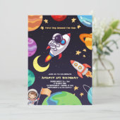 アウタースペースプラネタズブルーファースト誕生日 招待状 (スタンド正面)