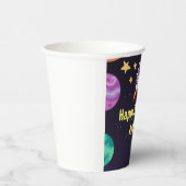 アウタースペースプラネタズブルー誕生日 紙コップ (右)