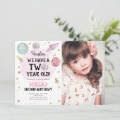 アウタースペースプラネットガールセカンド誕生日招待状 招待状 (スタンド正面)