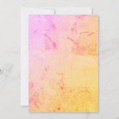 アウタースペースプラネットガールファースト誕生日招待状 招待状 (裏面)