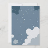 アウタースペースプラネットブルーファースト誕生日招待状 招待状 (裏面)