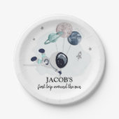 アウタースペースボーイ第1旅のまわりに行ザサン誕生日 ペーパープレート (正面)