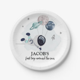 アウタースペースボーイ第1旅のまわりに行ザサン誕生日 ペーパープレート