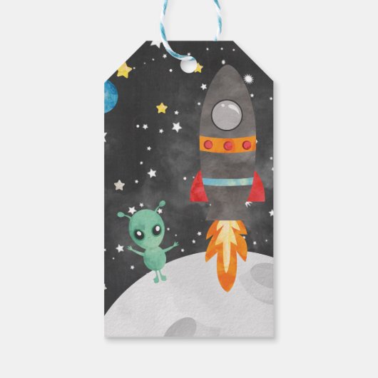 アウタースペースボーイ誕生日メッセージカード ギフトタグ (裏面)