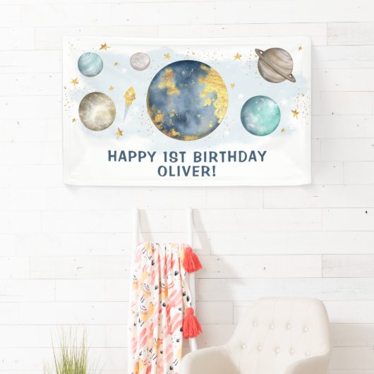 アウタースペース銀河系ムーンスターズハッピーバースデーパーティー 横断幕 (インサイチュ)