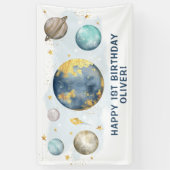 アウタースペース銀河系ムーンスターズハッピーバースデーパーティー 横断幕 (縦)