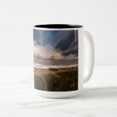 アウターバンクスビーチコーヒーマグ、レインボープロミス ツートーンマグカップ (正面右)