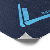 アウターバンクスビーチバムOBXスカイブルーヴィンテージ ポスター (角)