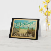 アウターバンクスビーチヴィンテージトラベル カード (黄色い花)